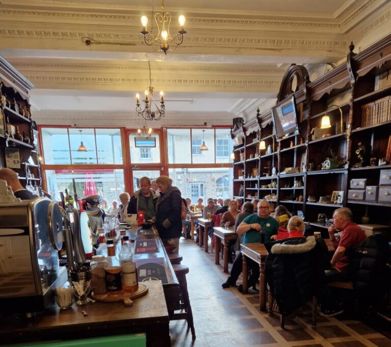 Warm Scottish bistro interior